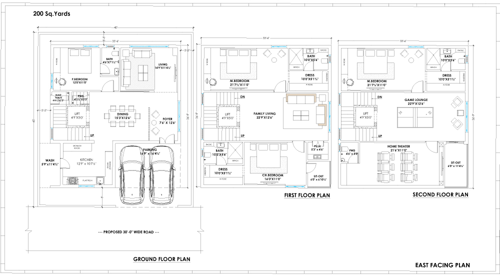 Pranava’s Greenwich Hyderabad villa floor plan-3