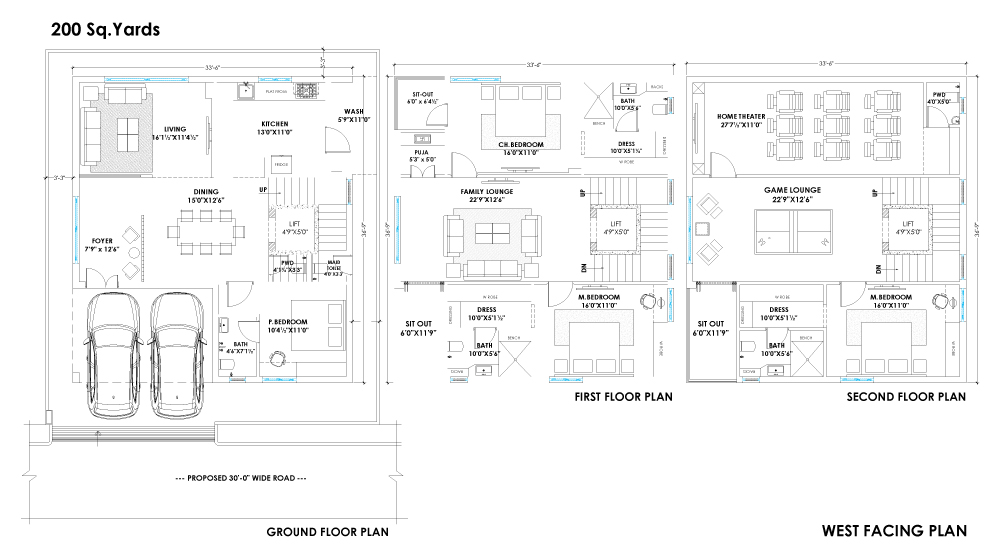 Pranava’s Greenwich villas Floor plan-4