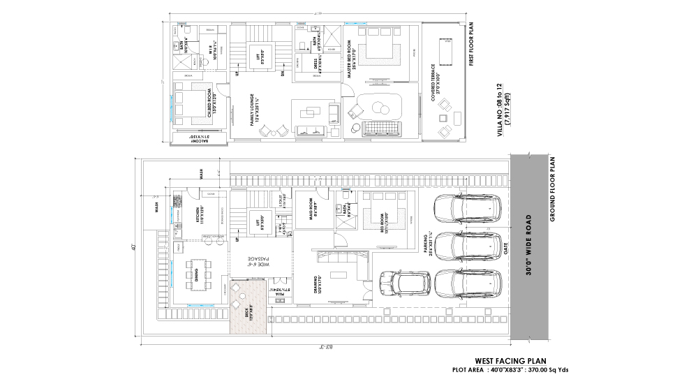 Pranava’s Greenwich villas Hyderabad Floor Plan-6