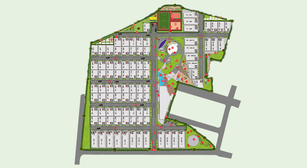 Pranava’s Greenwich villas Hyderabad 4 and 5 BHK Master Floor plan Layout