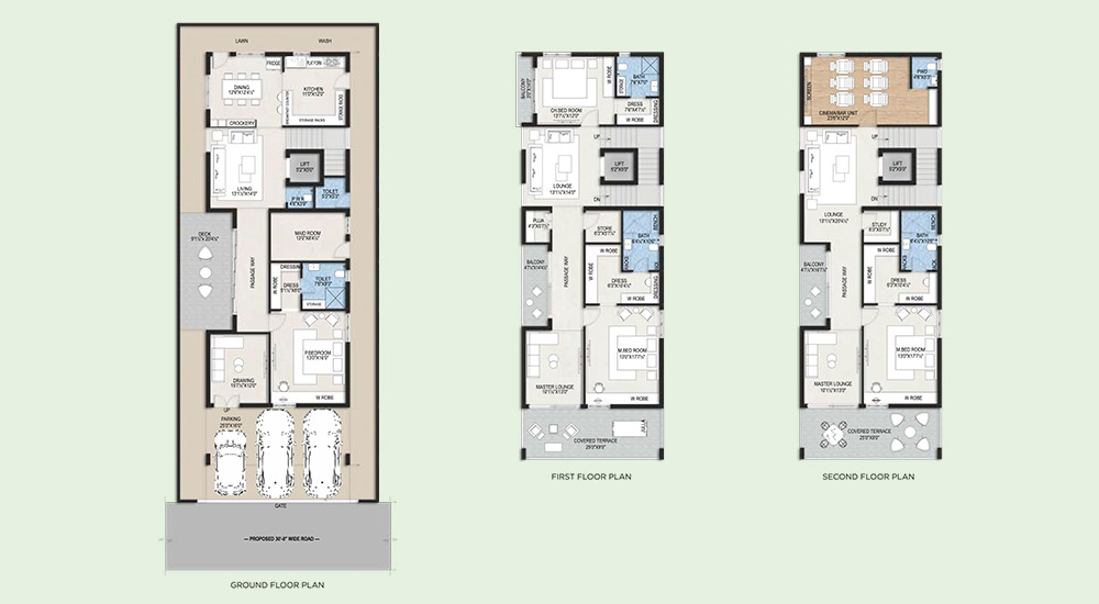 Pranava’s Greenwich villas Hyderabad Floor Plan-6
